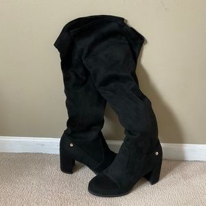 Liz Claiborne micro-suede over the knee boots - size 7-7.5